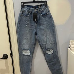 Fashion Nova all split up curvy high rise mom jeans